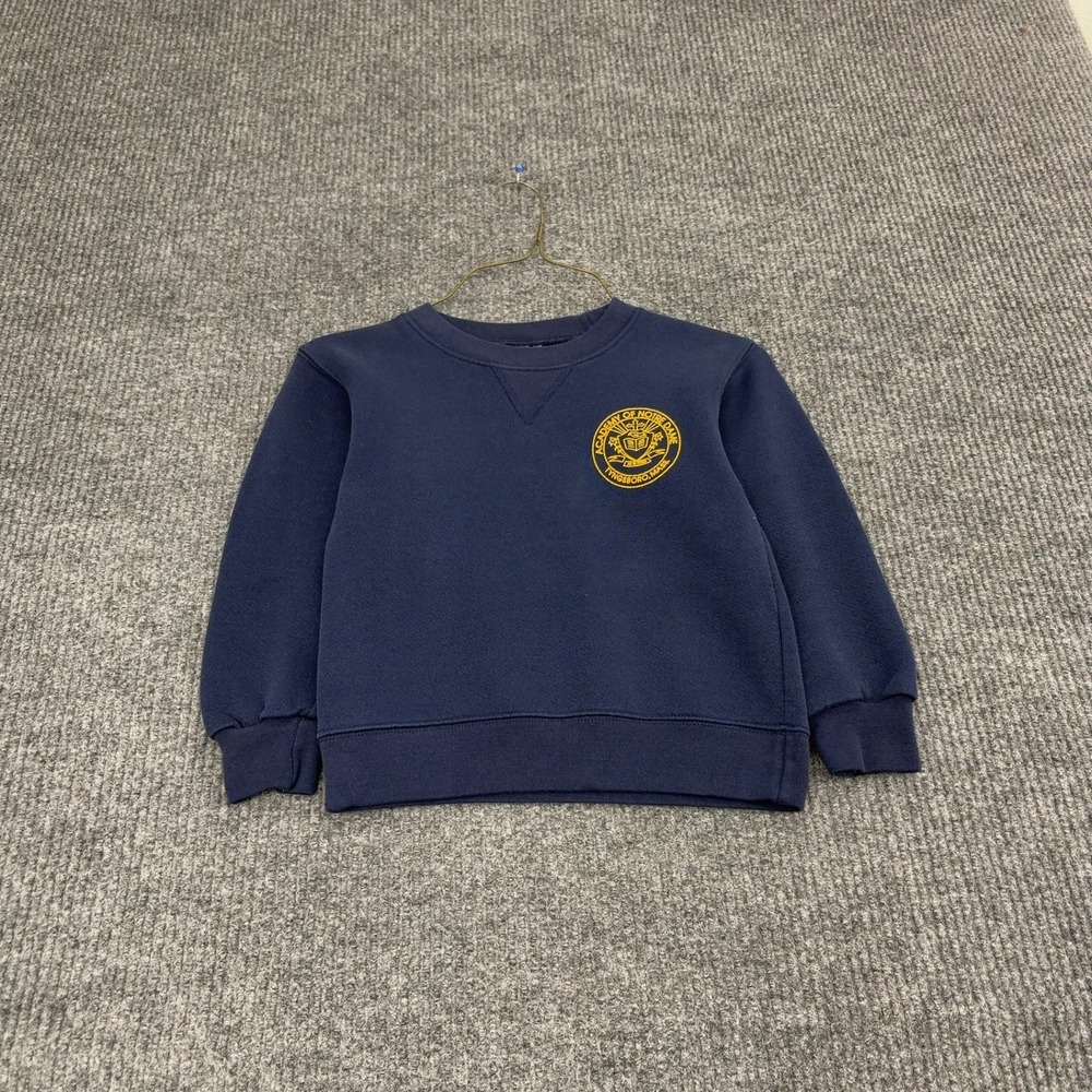 Academy of Notre Dame Soffe Sweatshirt Youth M Blue Cotton Blend School Crewneck